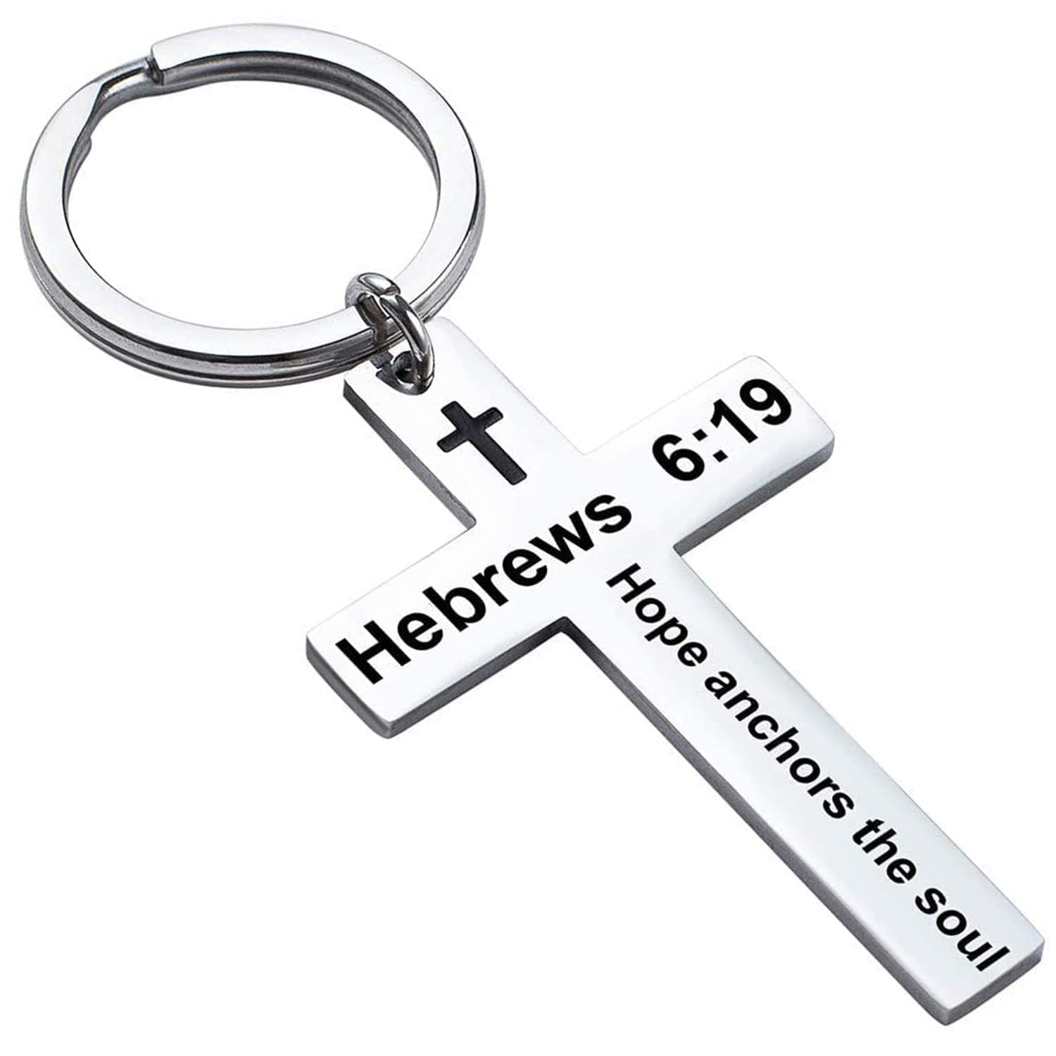 Wholesale Creative stainless steel letter keychain